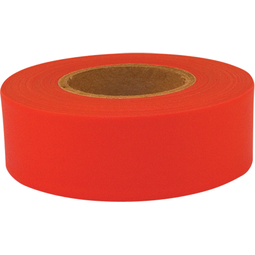 Ruban de signalisation Sub-Zero, 1,2" la x 150' lo, Rouge fluorescent Nuna Depot Inc.