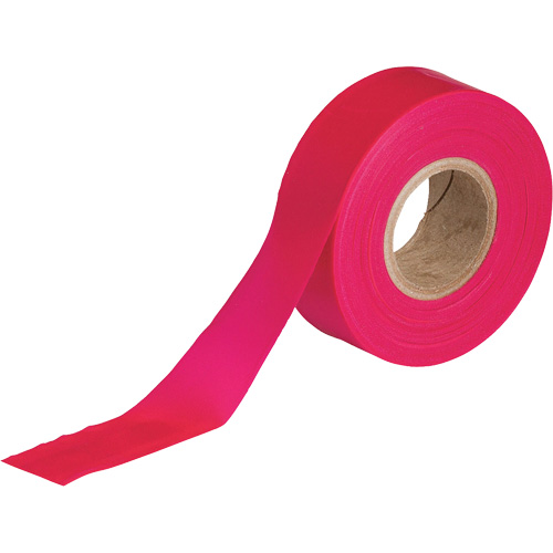 Flagging Tape, 1.188" W x 150' L, Fluorescent Red Nuna Depot Inc.