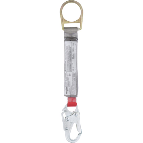 Corde antichoc PRO, 1,5', Point d'ancrage &agrave; Crochet mousqueton/Mousqueton, Crochet mousqueton aux jambes, Nylon Nuna Depot Inc.