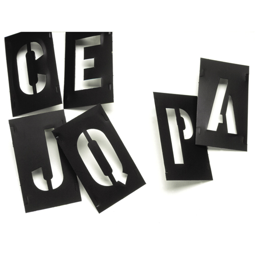 Plastic Interlocking Stencils, Pictogram, 2" Nuna Depot Inc.