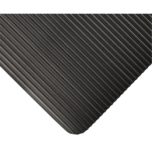 KleenSweep Mat No.391, Runner, 3' x 105' x 1/8", Black Nuna Depot Inc.