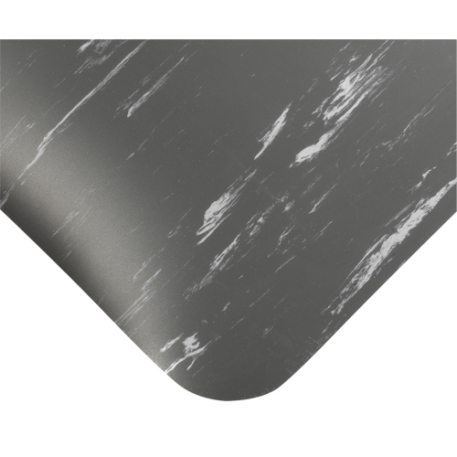 Tapis antimicrobiens Tile-Top Select no 494, Lisse, 3' x 10' x 1/2", Charbon, PVC Nuna Depot Inc.