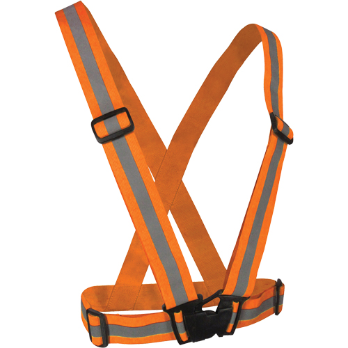 Elastic Safety Harness, High Visibility Orange, Silver Reflective Colour, One Size Nuna Depot Inc.
