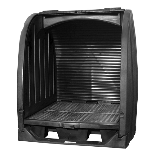Spill Containment Sheds Without Drain, 65" L x 58" W x 69" H, 2000 lbs. Load Capacity Nuna Depot Inc.