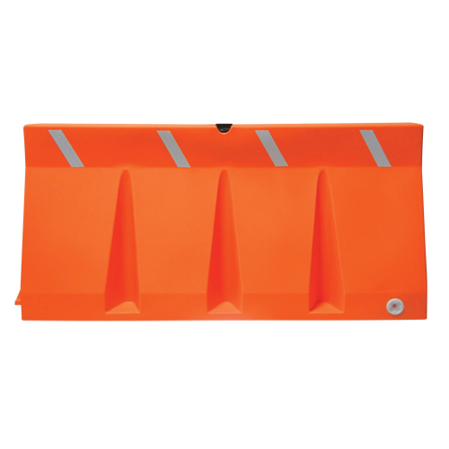 Traffic Barriers, Water-Filled, 69.75" L x 33.75" H, Orange Nuna Depot Inc.