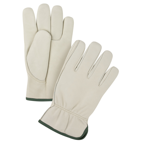 Premium Winter-Lined Driver's Gloves, Medium, Grain Cowhide Palm, Fleece Inner Lining Nuna Depot Inc.