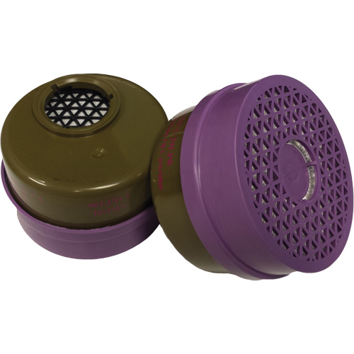 Cartouche pour respirateur, Cartouche gaz/vapeur, Gaz multiples/Vapeur organique/Filtre P100 Nuna Depot Inc.