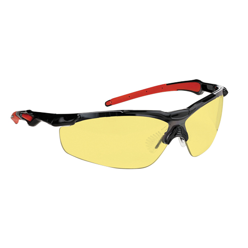 Lunettes de s&eacute;curit&eacute; s&eacute;rie Hawk Dynamic, Lentille Ambr&eacute;e, Antibu&eacute;e, ANSI Z87+/R&eacute;pond ou surpasse la norme CSA Z94.3 Nuna Depot Inc.