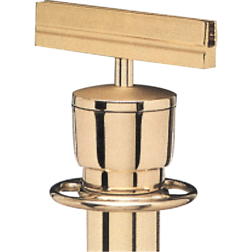 Sign Bracket for Portable Post, Polished Brass Nuna Depot Inc.