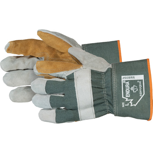 Gants dajusteur avec paume double Endura, Taille unique, Paume en Cuir de vache refendu Nuna Depot Inc.