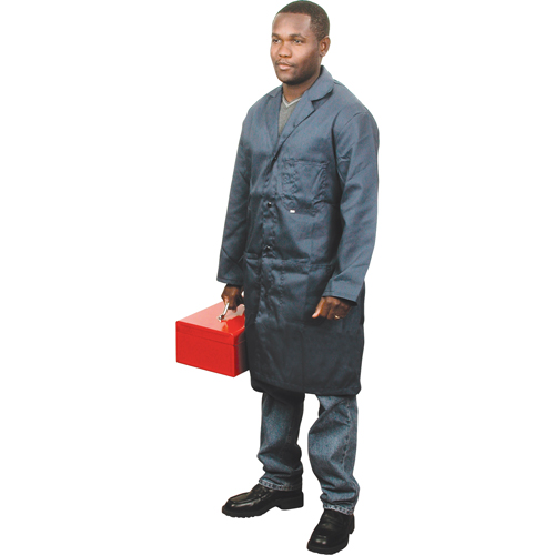 Shop Coats, Poly-Cotton, Size 42, Navy Blue Nuna Depot Inc.