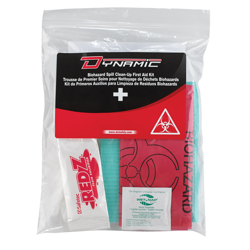 Dynamic Biohazard Spill Clean-Up First Aid Kit, Class 1 Medical Device, Resealable Plastic Bag Nuna Depot Inc.