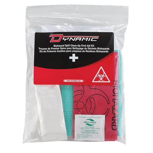 Dynamic Biohazard Spill Clean-Up First Aid Kit, Class 1 Medical Device, Resealable Plastic Bag Nuna Depot Inc.