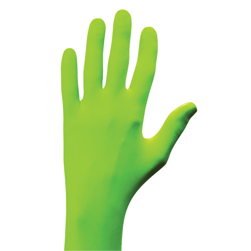 Gants N-Dex, Petit, Nitrile, 5 mils, Sans poudre, Vert Nuna Depot Inc.