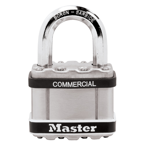 Laminated Padlock, Silver, Keyed Different, Laminated Steel, 2" Width Nuna Depot Inc.