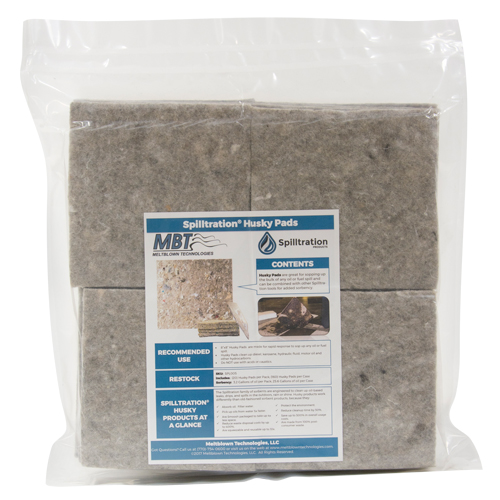 Tampons Husky Spilltration, Huile seulement, 16" x 16", 17,2 gal. d'absorption Nuna Depot Inc.