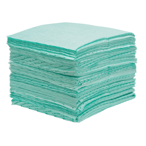 Premium Bonded Sorbent Pads, Hazmat, 15" x 18", 25 gal. Absorbancy Nuna Depot Inc.