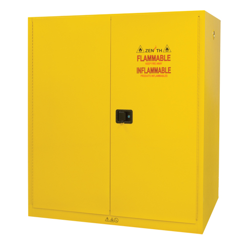 Armoire pour entreposage de barils &agrave; la verticale, Capacit&eacute; de 110 gal. US, 2 barils, Jaune Nuna Depot Inc.