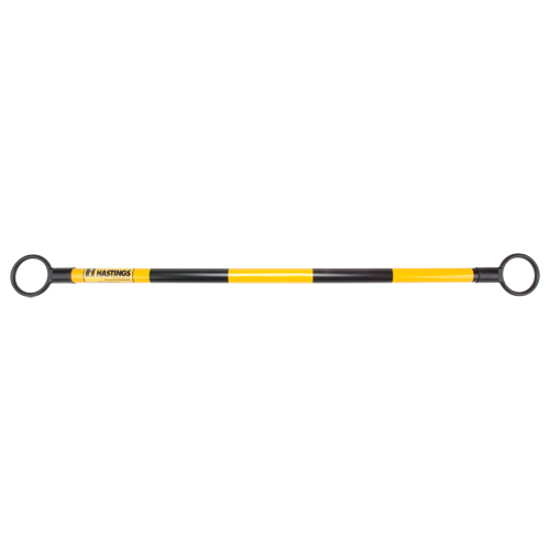 Barre t&eacute;lescopique pour barricade, Longueur d&eacute;ploy&eacute;e de 85", Noir/Jaune Nuna Depot Inc.