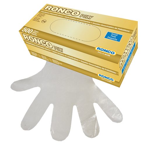 Disposable Glove, Small, Polyethylene, 1-mil, Powder-Free, Clear Nuna Depot Inc.