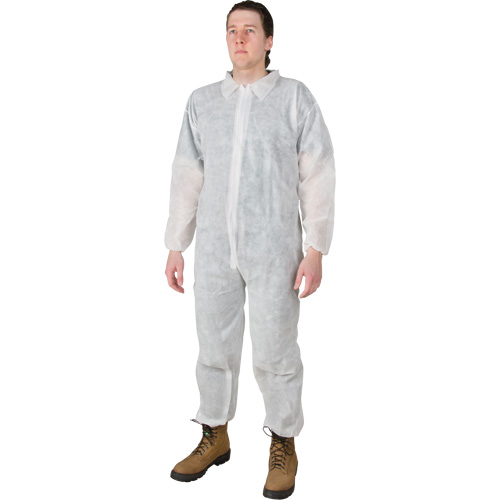 Coveralls, 4X-Large, White, Polypropylene Nuna Depot Inc.