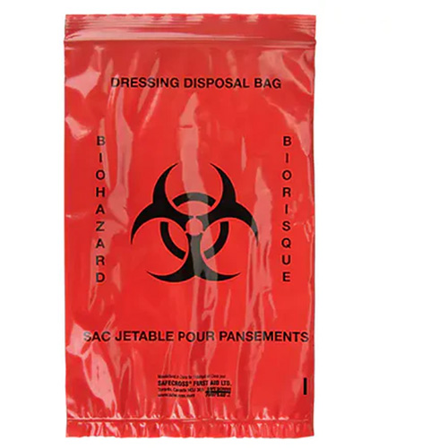 Sacs pour d&eacute;chets dangereux Dynamic, Biorisque, 9" lo x 6" la, 2,0 mils Nuna Depot Inc.