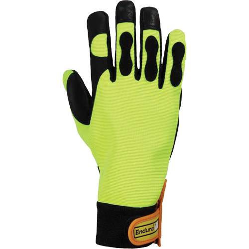 Gants pour scie &agrave; chaîne haute visibilit&eacute; Endura, Taille Grand/9, Paume Ch&egrave;vre Nuna Depot Inc.