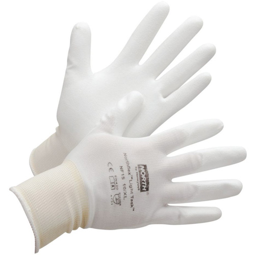 North&reg; NorthFlex Light Task Coated Gloves, 8/Medium, Polyurethane Coating, 15 Gauge, Nylon Shell Nuna Depot Inc.