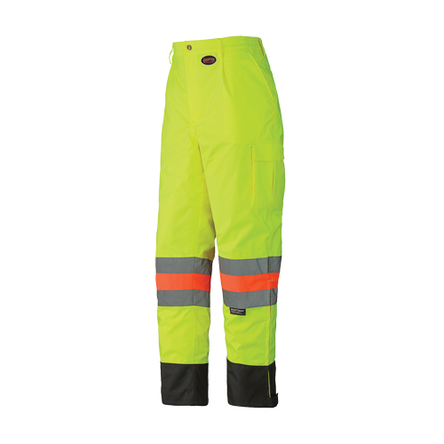 6039 Pantalon de s&eacute;curit&eacute; imperm&eacute;able pour le contr&ocirc;le de la circulation, Polyester, T-petit, Jaune lime haute visibilit&eacute; Nuna Depot Inc.