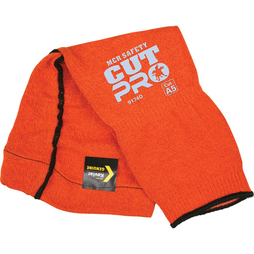Memphis&reg; Sleeves With Thumb Hole, Kevlar&reg;, 14", ASTM ANSI Level A5, Orange Nuna Depot Inc.