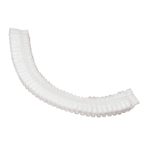 Bonnet bouffant pliss&eacute;, Polypropyl&egrave;ne, 19", Blanc Nuna Depot Inc.