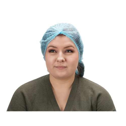 Bonnet bouffant pliss&eacute;, Polypropyl&egrave;ne, 21", Bleu Nuna Depot Inc.
