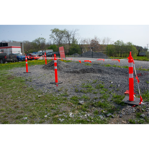 Poteau d&eacute;lin&eacute;ateur de qualit&eacute; sup&eacute;rieure, 42" h, Orange Nuna Depot Inc.