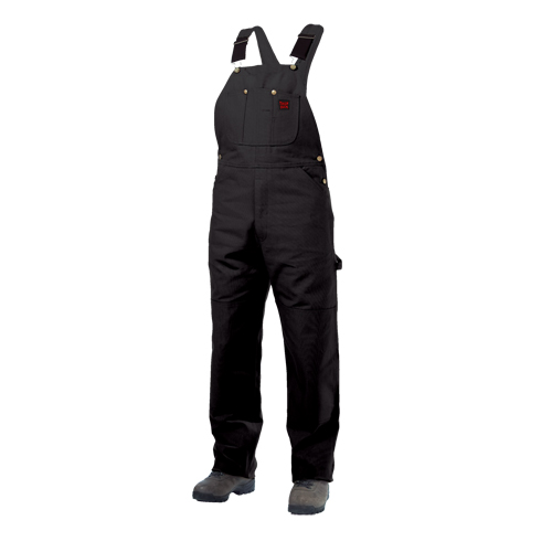 Salopettes en canevas de coton non doubl&eacute;e, Hommes, Grand, Noir Nuna Depot Inc.