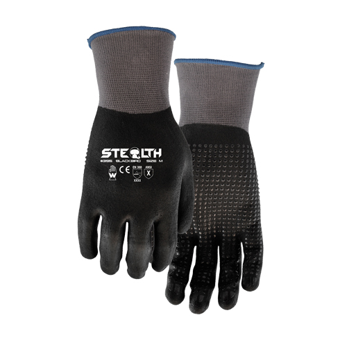 395 Stealth Blackbird Gloves, 11/2X-Large, Foam Nitrile Coating, 15 Gauge, Nylon Shell Nuna Depot Inc.