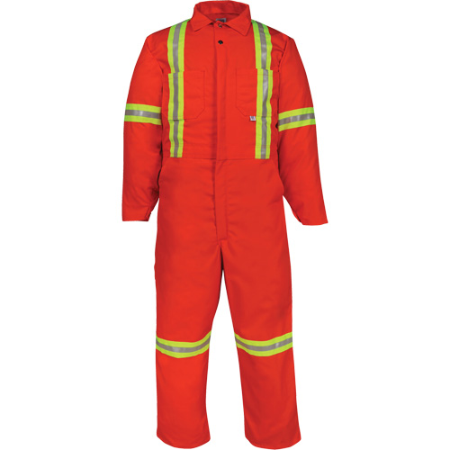 Deluxe Reflective Coveralls, 40 (Tall), Orange Nuna Depot Inc.