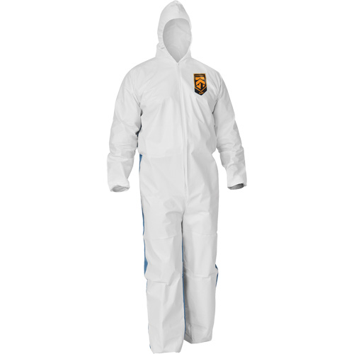 Kleenguard A40 Coveralls with Breathable Back, Large, Blue/White, Microporous/SMS Nuna Depot Inc.