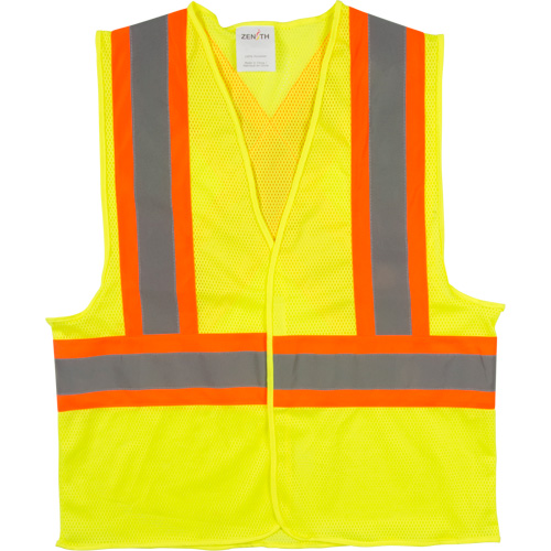Veste de s&eacute;curit&eacute; pour la circulation, Jaune lime haute visibilit&eacute;, Grand, Polyester Nuna Depot Inc.
