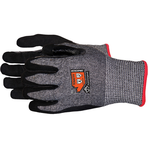 Gants en tricot de composite r&eacute;sistant aux coupures, Taille 6/T-petit, Calibre 13, Rev&ecirc;tement Mousse de nitrile, Enveloppe en Acier inoxydable/PEHP/TenActiv, ASTM ANSI niveau A7 Nuna Depot Inc.