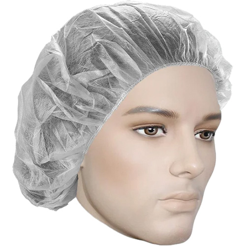 Bouffant Caps, Polypropylene, 18", White Nuna Depot Inc.