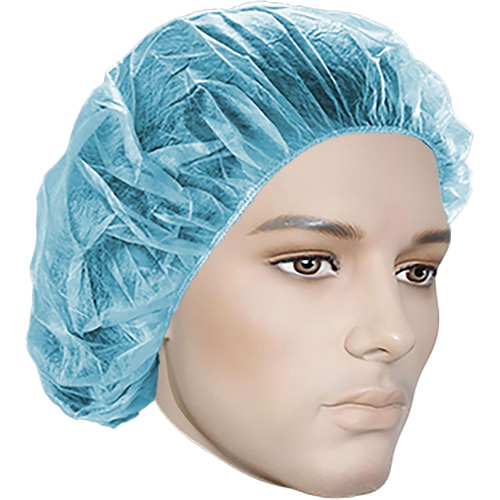 Bouffant Caps, Polypropylene, 18", Blue Nuna Depot Inc.