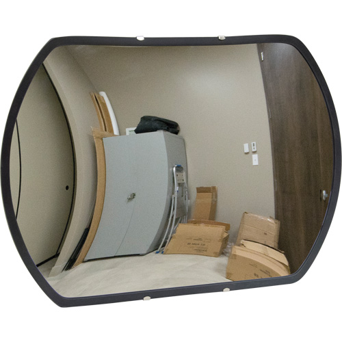 Roundtangular Convex Mirror with Bracket, 12" H x 18" W, Indoor/Outdoor Nuna Depot Inc.