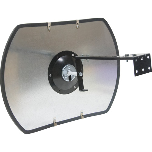 Roundtangular Convex Mirror with Bracket, 24" H x 36" W, Indoor/Outdoor Nuna Depot Inc.