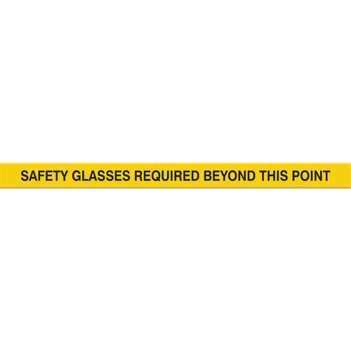 Marqueur robuste pour le sol Tough-Mark, Rectangle, 48" lo x 3" la, Jaune, Poly&eacute;thyl&egrave;ne Nuna Depot Inc.