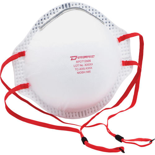 Respirateur contre les particules Dynamic, N95, Certifi&eacute; NIOSH, Taille unique Nuna Depot Inc.