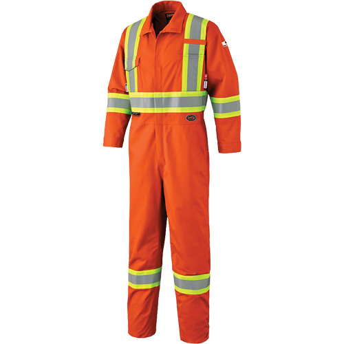 7702 Combinaison de s&eacute;curit&eacute; haute visibilit&eacute; contre l'arc &eacute;lectrique, Taille 62, Orange, 10 cal/cm² Nuna Depot Inc.