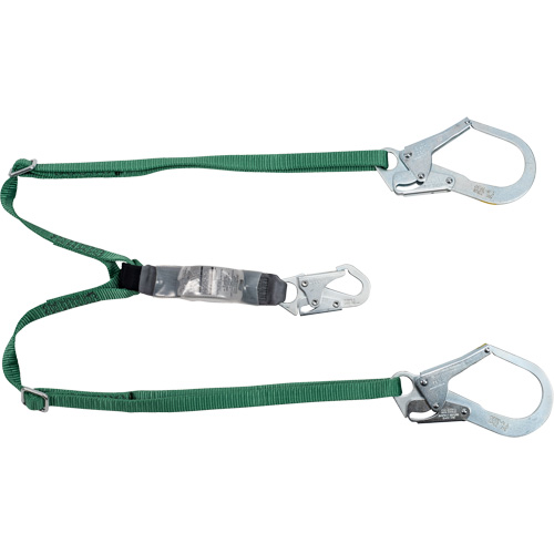 V-Series Lanyard, 6', Rebar Hook Center, Snap Hook Leg Ends, Polyester Nuna Depot Inc.