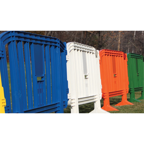 Movit Barricade, Interlocking, 78" L x 39" H, Blue Nuna Depot Inc.