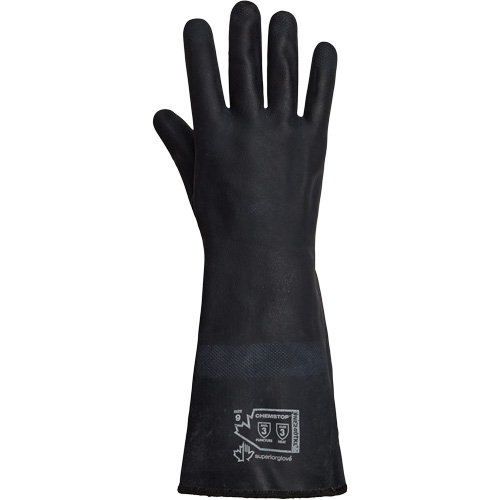 Gants &agrave; usage intensif r&eacute;sistants &agrave; la chaleur & aux produits chimique SolvStop, N&eacute;opr&egrave;ne, 8, Prot&egrave;ge jusqu'&agrave; 392° F (200° C) Nuna Depot Inc.