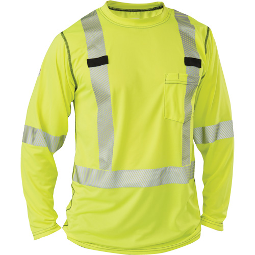 T-shirt &agrave; manches longues haute visibilit&eacute; Polartec Power Grid, Polyester, 2T-Grand, Jaune lime haute visibilit&eacute; Nuna Depot Inc.
